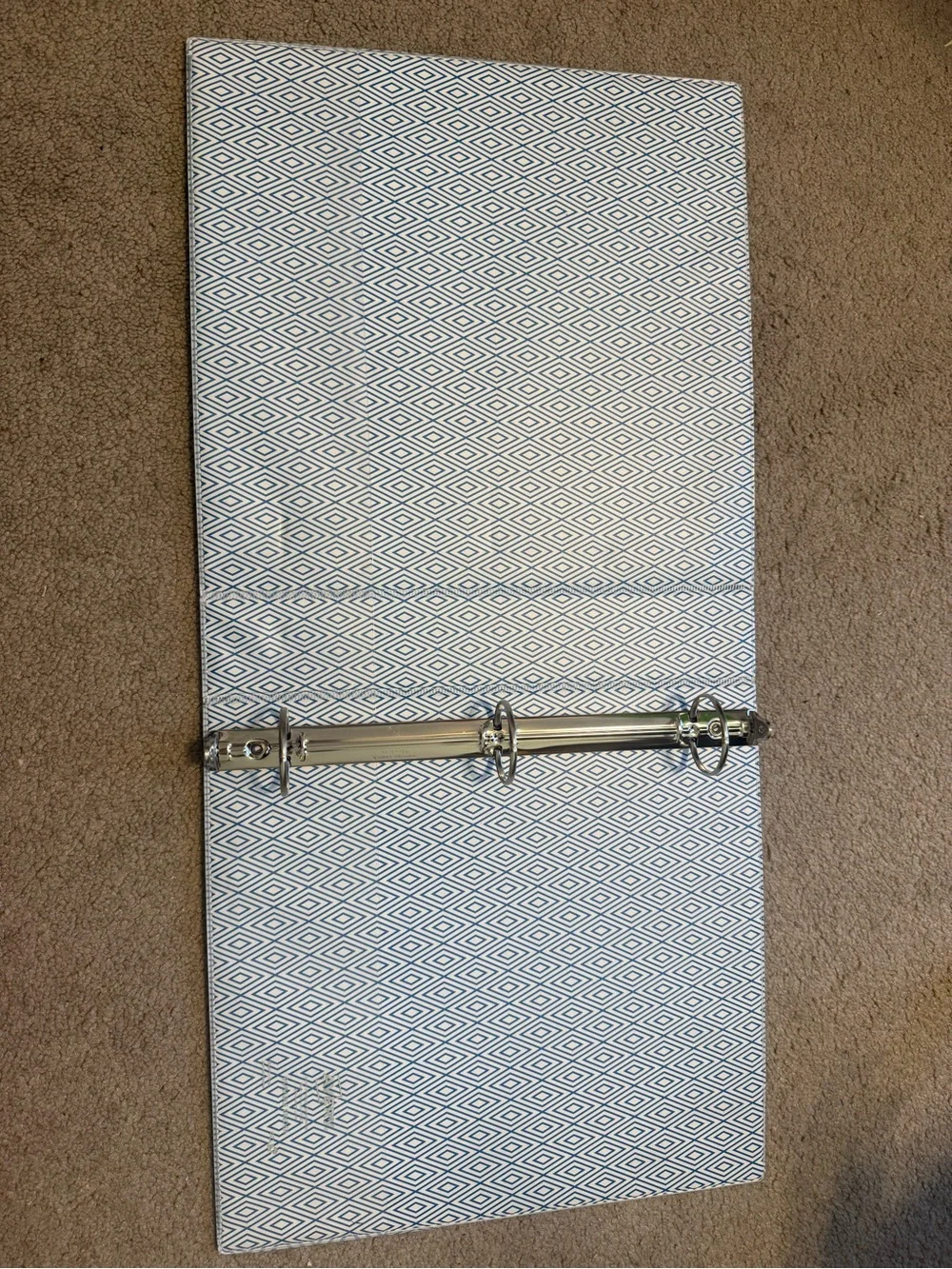 Sleek Dark Teal Vinyl 3-Ring Binder
